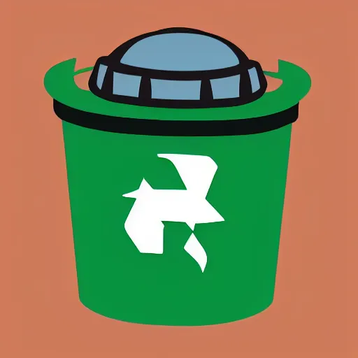 Prompt: Official Logo of the Trash Bin