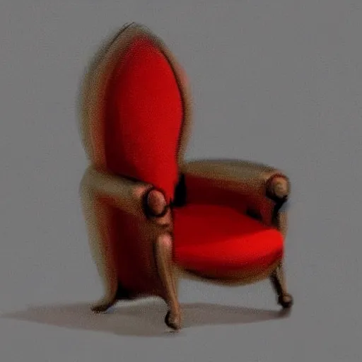 Image similar to digital painting of an armchair in the shape of an avocado cinematic lightning 4k award winning artstation