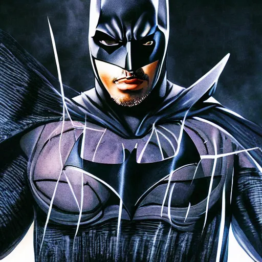 Image similar to juice wrld as batman very detailed 4k quality super realistic