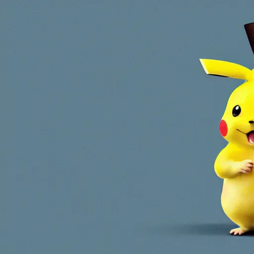 Image similar to a hamster wearing a pikachu hat