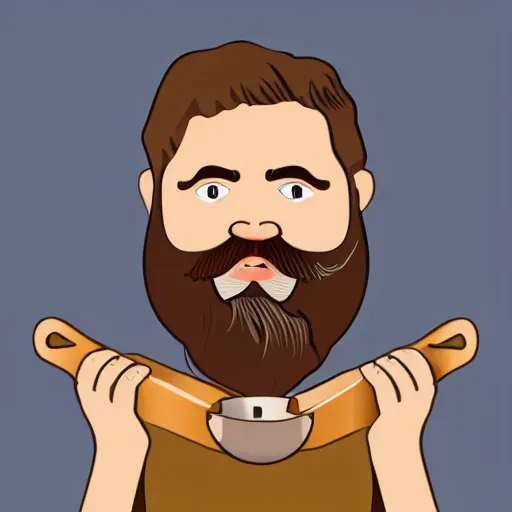 Image similar to bearded man turns bowl using woodlathe, lathe, machinery, vector art