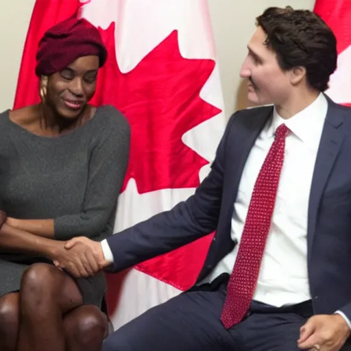 Image similar to african american justin trudeau