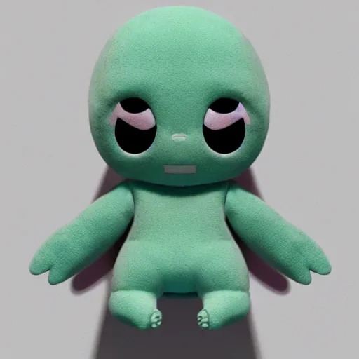 Image similar to cute fumo plush of a boy who's about to embark on a journey into the depths of the underworld, outline glow, stylized, vray