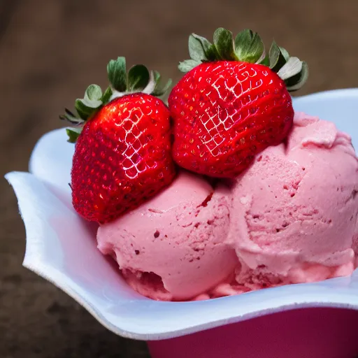 Image similar to Strawberry ice cream