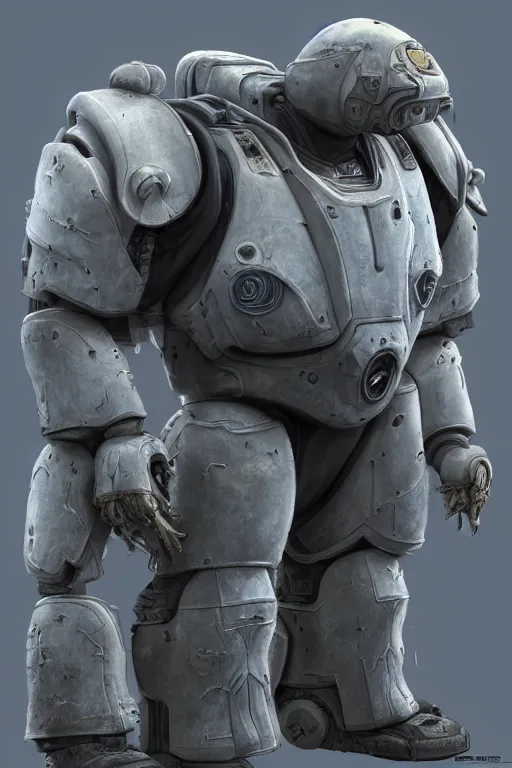 Image similar to portrait of boris johnson in starcraft terran marine power armor, concept art by wayne reynolds, high quality 3 d render hyperrealist very cute muted color fluffy! highly detailed, vray smooth, soft indoor light, low angle, uhd 8 k, sharp focus