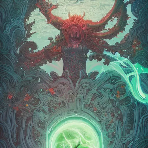 Image similar to illidan stormrage beautiful painting Feng Zhu and Loish and Laurie Greasley, Victo Ngai, Andreas Rocha, John Harris