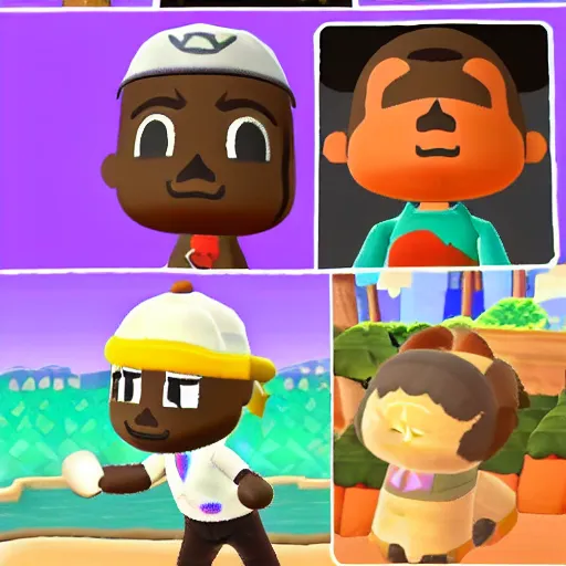 Image similar to kevin hart in animal crossing