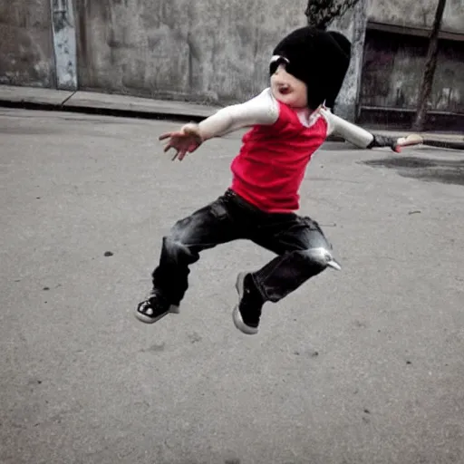 Prompt: a child jumping happily in the style of guy denning