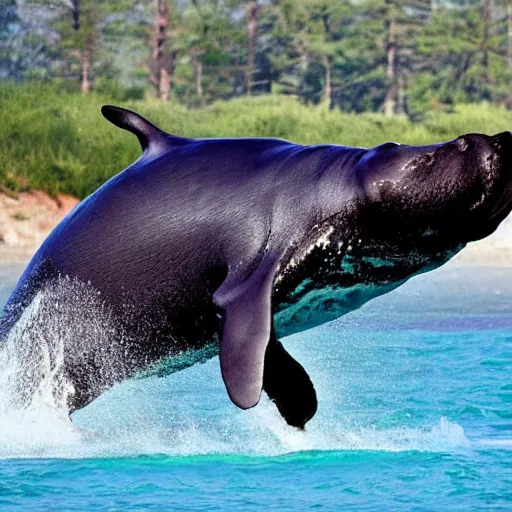 Prompt: Rottweiler whale hybrid