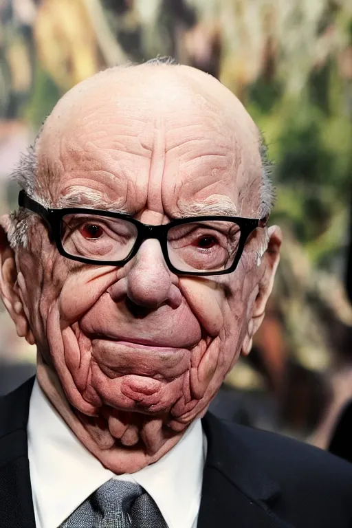 Image similar to !! rupert murdoch!! as a monster with many! eyes!, photorealistic, cinematic lighting, highly detailed, very intricate, by guillermo del toro and hr giger