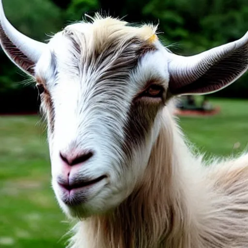 Image similar to a goat that looks like taylor swift