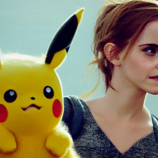 Image similar to photo of emma watson as pikachu