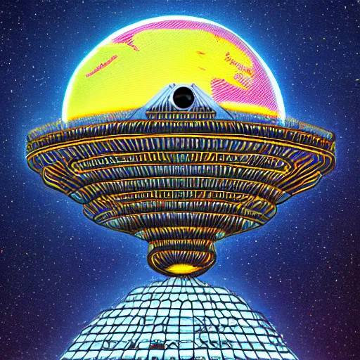 Prompt: the mothership is lame, digital art