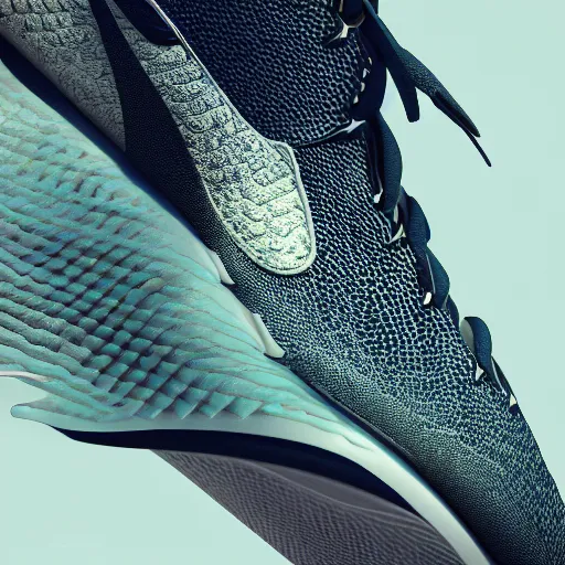 Prompt: fish shaped nike sneakers, fish scales, highly detailed, rim light, cinematic lighting, illustration, art, octane render, very coherent, cinematic, hyper realism, high detail, octane render