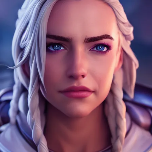 Prompt: realistic still of jaina proudmoore amazing details 8 k beautiful ultra realistic sharp focus cinematic lightning in the style of artgerm