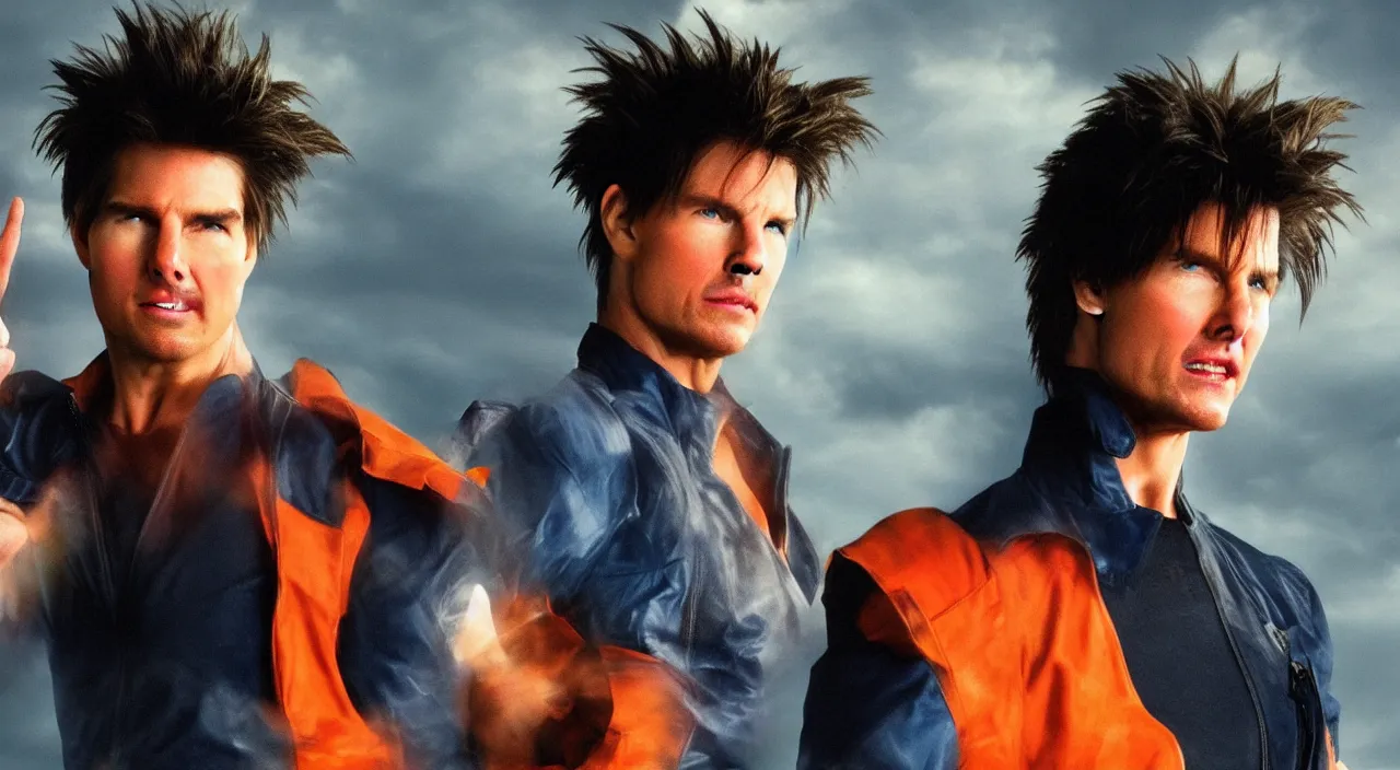 Prompt: Tom Cruise as Goku