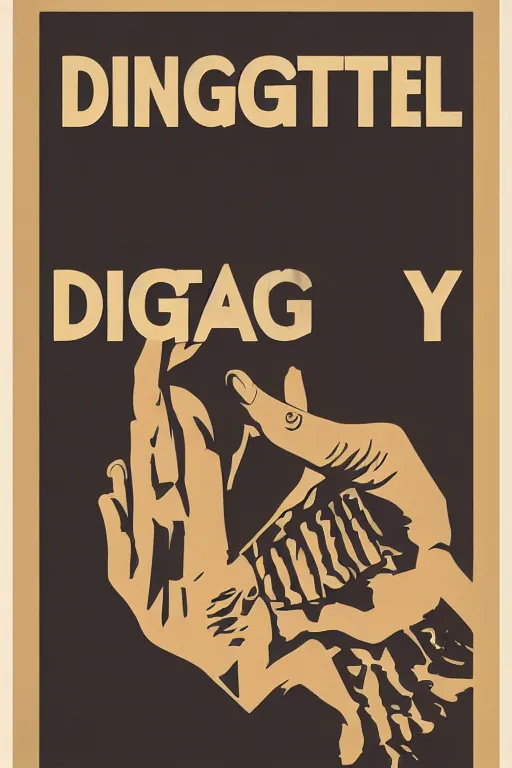 Image similar to propaganda poster for digital humanities