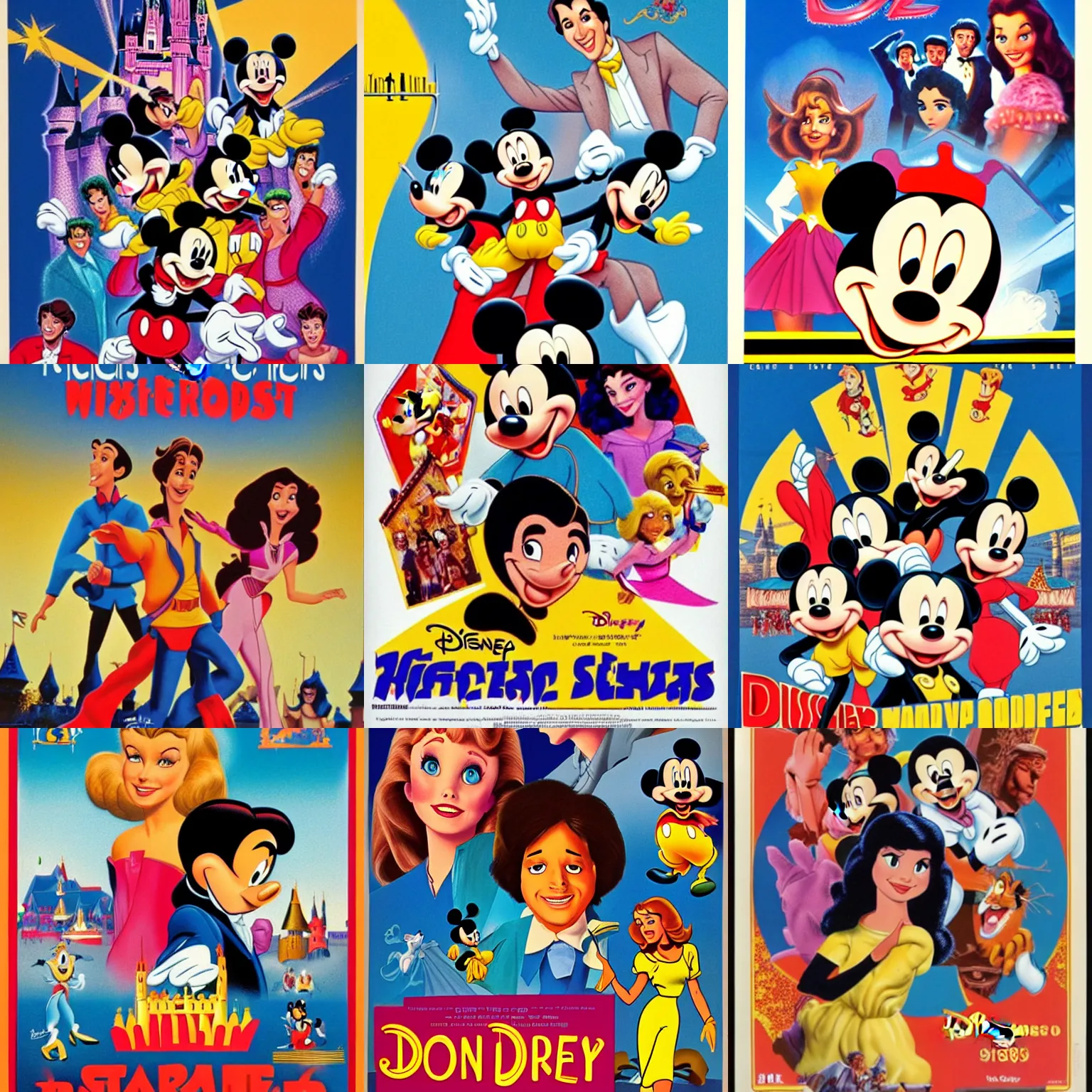 Prompt: disney 1 9 8 0 poster movie