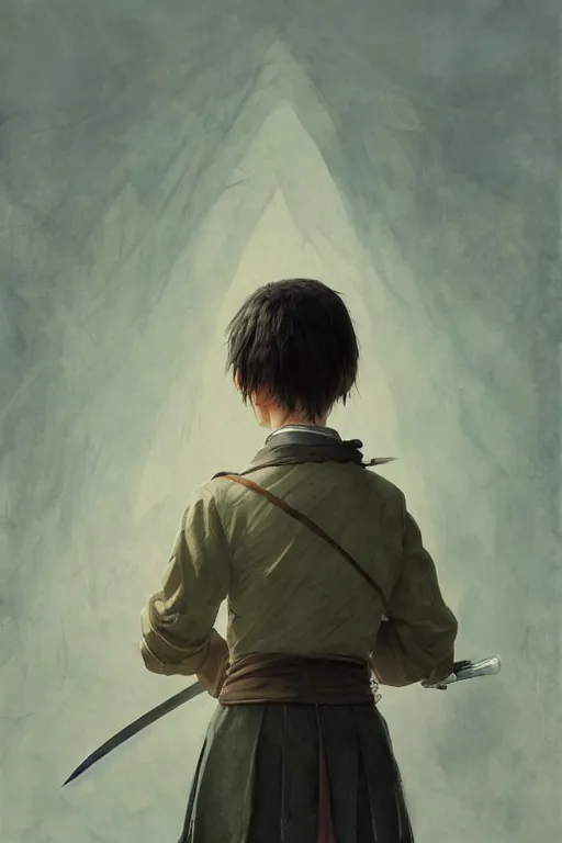 Image similar to miyazaki aoi as mathilda, school uniform, battle warrior, lord of the rings, tattoos, decorative ornaments, by carl spitzweg, ismail inceoglu, vdragan bibin, hans thoma, greg rutkowski, alexandros pyromallis, perfect face, fine details, realistic shading, photorealism