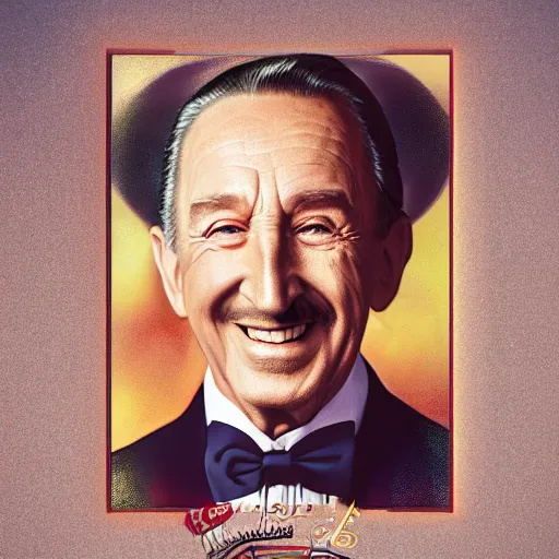 Prompt: old walt disney at age of 5 8 6 years old, color ( sony a 7 r iv, symmetric balance, polarizing filter, photolab, lightroom, 4 k, dolby vision, photography award ), vogue, perfect face, movie poster