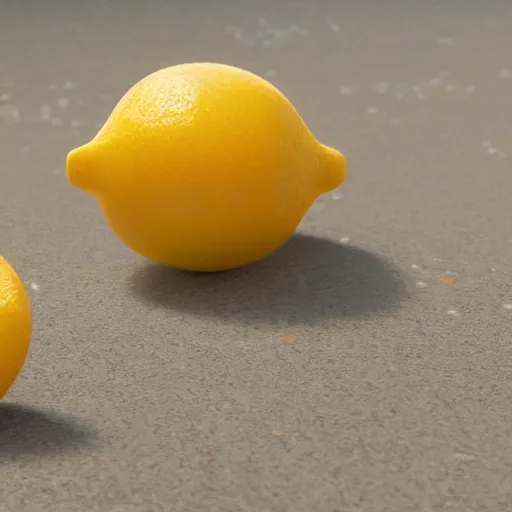 Prompt: a cinematic film still from a 2022 Pixar movie about anthropomorphic lemons, in the style of Pixar, shallow depth of focus