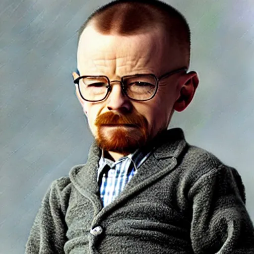 Prompt: walter white as a child