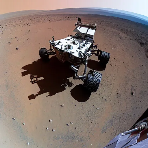 Image similar to selfie by Dmitry Rogozin on Mars