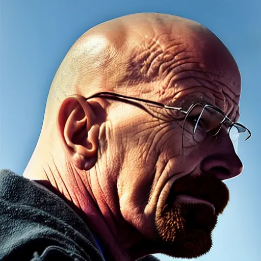 Image similar to half profile shot of walter white