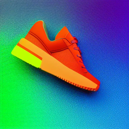 Image similar to sport sneaker in the center of the image on gradient background