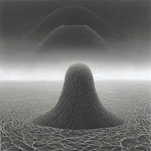 Image similar to ahvaz kamikaze zdzisław beksinski