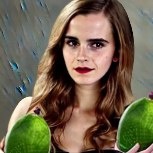 Prompt: an hybrid avocado / emma watson