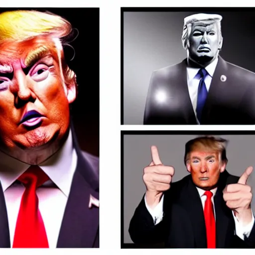 Image similar to donald trump as mortal kombat character,