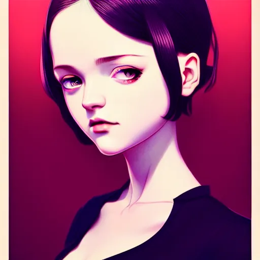 Prompt: a beautiful young british alternative music singer. optical illusion art by ilya kuvshinov lois van baarle ross tran range murata artgerm katsuhiro otomo norman rockwell. highly detailed intricately sharp focus mystically trending deviantart, pinterest, vogue italia, unreal engine 5, 4 k uhd image