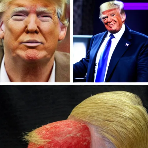 Image similar to donald trump's chopped off head collected by a vikingo