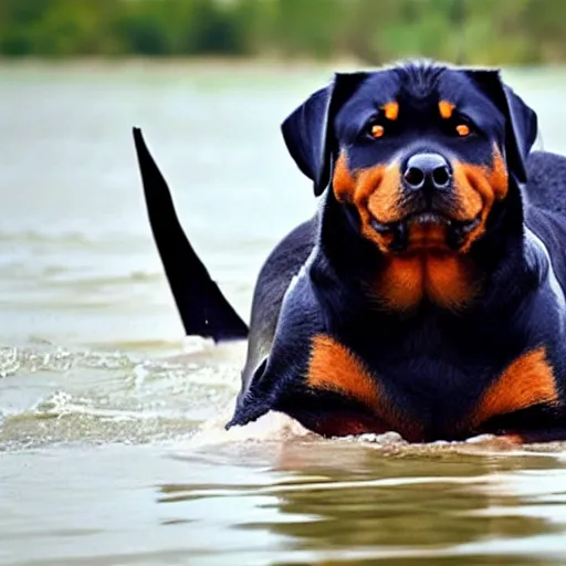 Image similar to Rottweiler whale hybrid