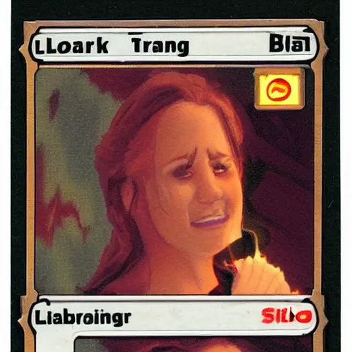 Image similar to blank trading card