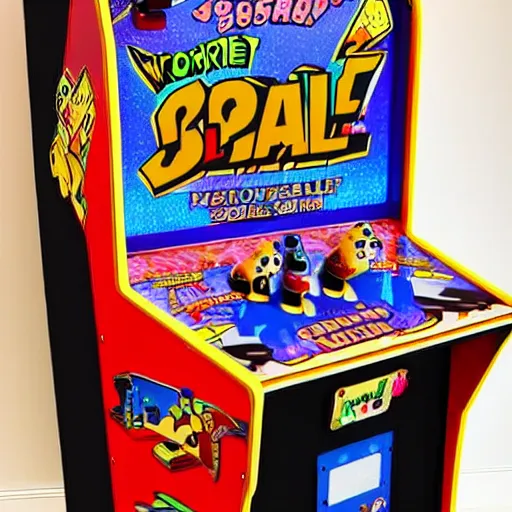 Image similar to an arcade cabinet, in the style of wallace and gromit