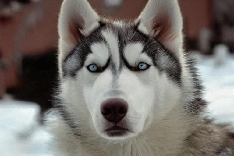 Prompt: husky dog from the thing