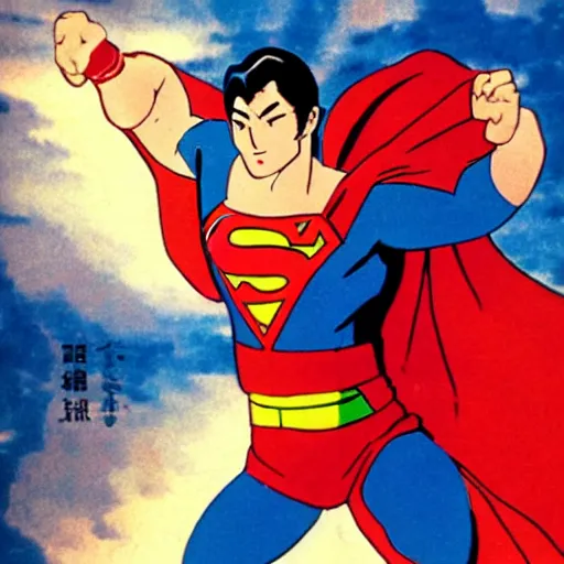 Image similar to japanese superman