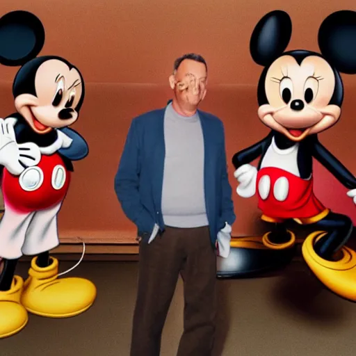 Image similar to Tom hanks as Mickey Mouse