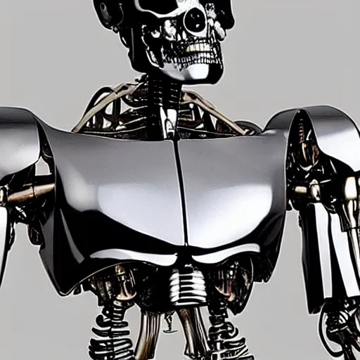 Prompt: Skynet's most popular endoskeletal cyborg was its Series 800 Terminator, which used a metallic endoskeleton covered with living tissue. The Series 800 Terminator was a breakthrough in developing Terminators that were similar to humans.