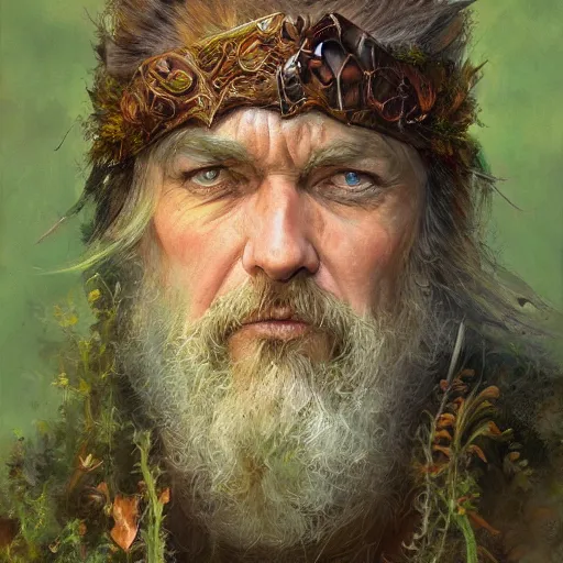 Image similar to Nature druid, character portrait by Donato Giancola, Craig Mullins, digital art, trending on artstation