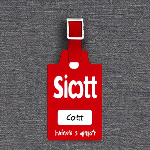 Image similar to SCOTT NAME TAG