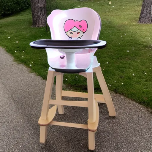 Image similar to kawaii high chair design