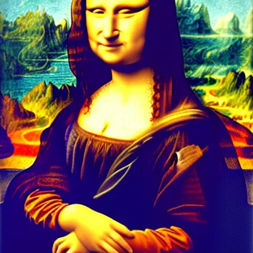 Image similar to a guinea pig posing as mona lisa, oil painting