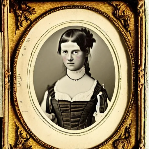 Image similar to a german young adult princess, circa 1 8 5 4