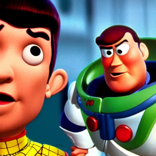 Image similar to mr spock in toy story , 1995