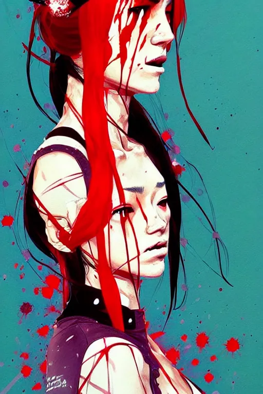 Image similar to a ultradetailed painting of the bride from kill bill by conrad roset, greg rutkowski and makoto shinkai trending on artstation