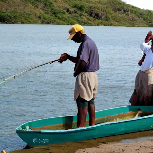 Prompt: people, fishing, marine conservation, communities