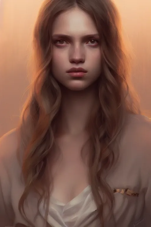 Prompt: a beautiful portrait of aspen mansfield, dramatic lighting, highly detailed, digital painting, artstation, concept art, smooth, sharp focus, illustration, art by wlop, mars ravelo and greg rutkowski